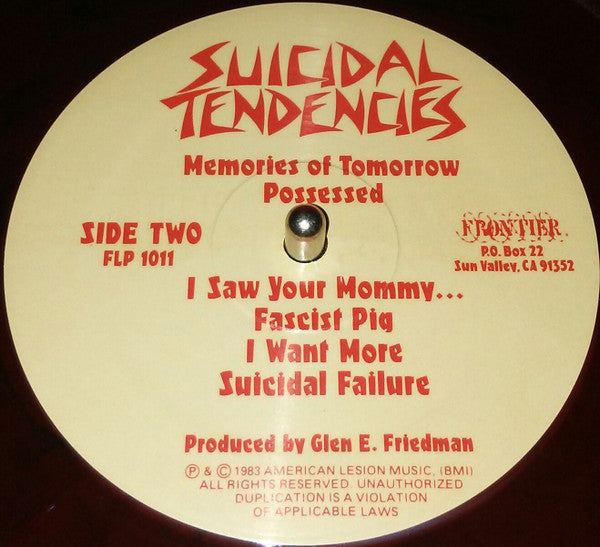 Suicidal Tendencies : Suicidal Tendencies (LP, Album, RE, RP, Red)