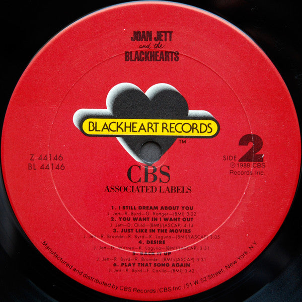 Joan Jett And The Blackhearts* : Up Your Alley (LP, Album)