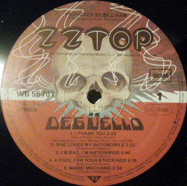 ZZ Top : Degüello (LP, Album, RE)