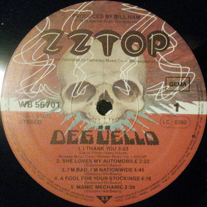 ZZ Top : Degüello (LP, Album, RE)