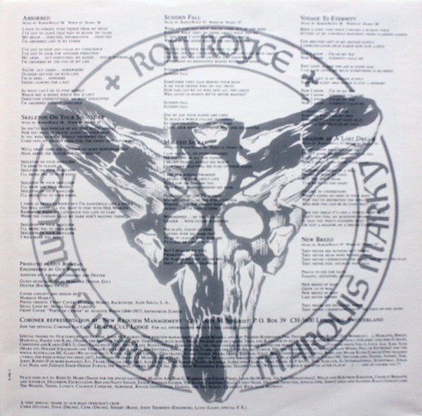 Coroner : Punishment For Decadence (LP, Album)
