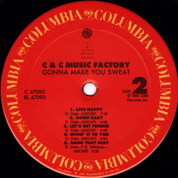 C & C Music Factory* : Gonna Make You Sweat (LP, Album)