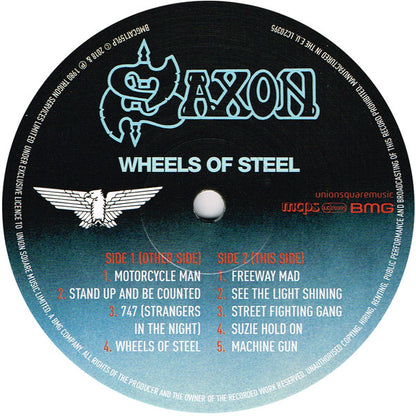 Saxon : Wheels Of Steel (LP, Album, Ltd, RE, Swi)