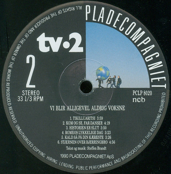tv•2* : Vi Blir Alligevel Aldrig Voksne (LP, Album)