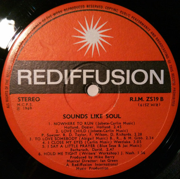 Unknown Artist : Sounds Like Soul (LP, Ste)