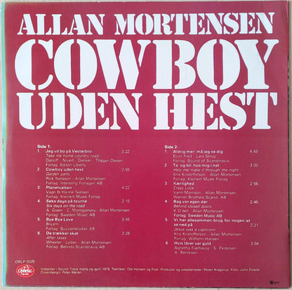 Allan Mortensen : Cowboy Uden Hest (LP, Album)