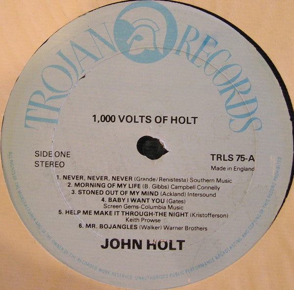 John Holt : 1000 Volts Of Holt (LP, Album, RE, Blu)