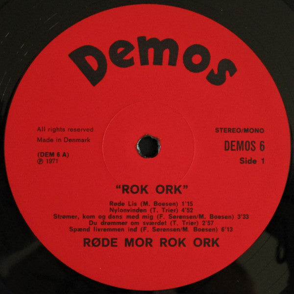 Røde Mor : Rok Ork (LP, Album, Red)