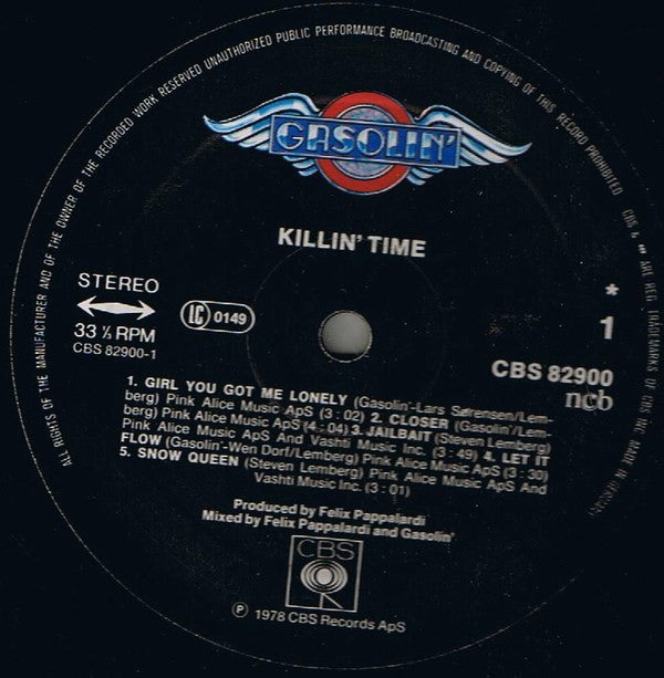 Gasolin' : Killin' Time (LP, Album)