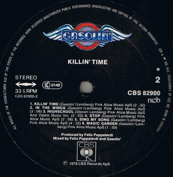 Gasolin' : Killin' Time (LP, Album)