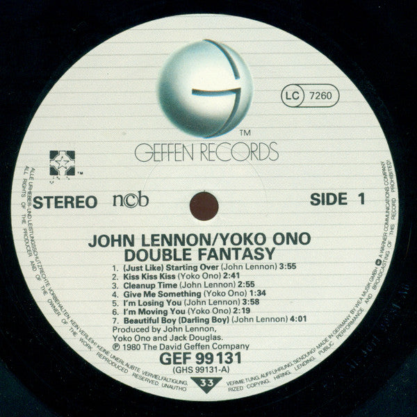 John Lennon & Yoko Ono : Double Fantasy (LP, Album)