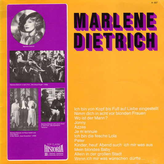 Marlene Dietrich : Marlene Dietrich (LP, Comp)