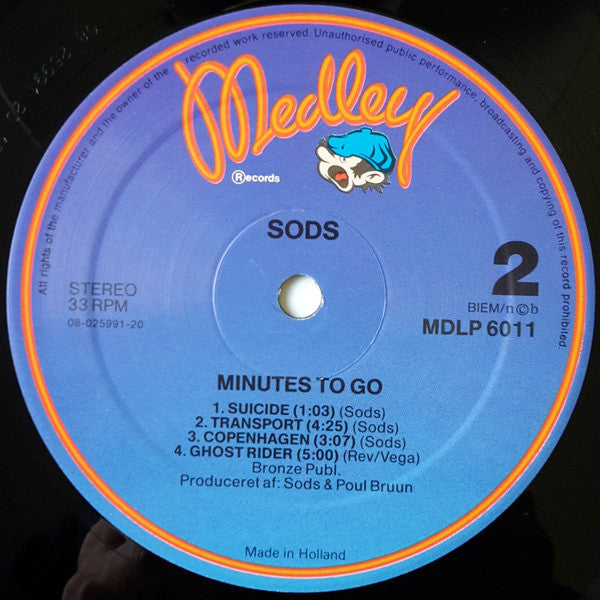 Sods : Minutes To Go (LP, Album, RE)