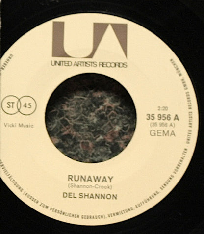 Del Shannon / The Cascades (2) : Runaway / Rhythm Of The Rain (7", Single)