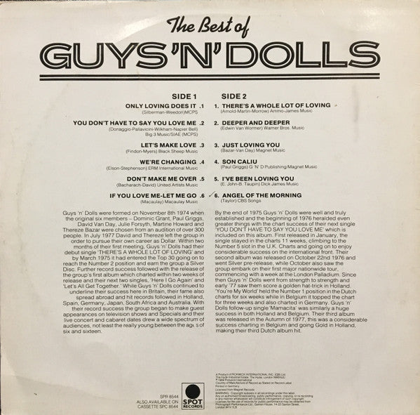 Guys 'n Dolls : The Best Of (LP, Comp)