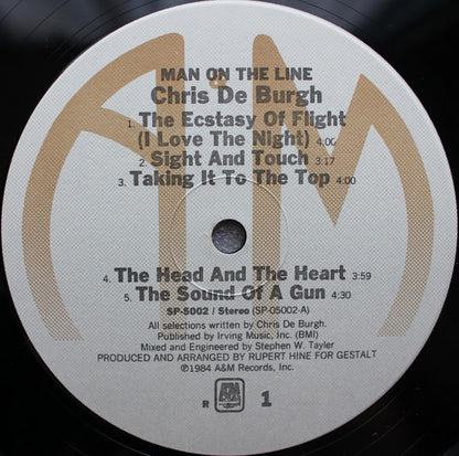 Chris De Burgh : Man On The Line (LP, Album,  R)