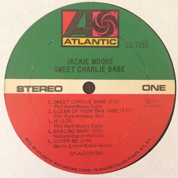 Jackie Moore : Sweet Charlie Babe (LP, Album, RI)