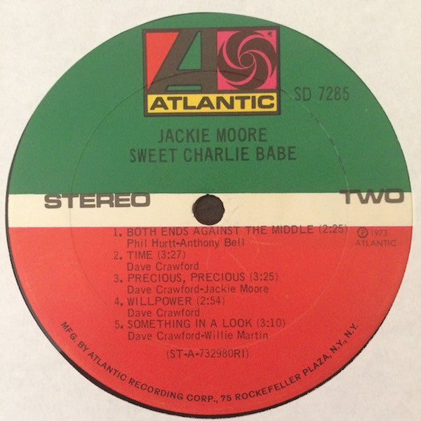 Jackie Moore : Sweet Charlie Babe (LP, Album, RI)