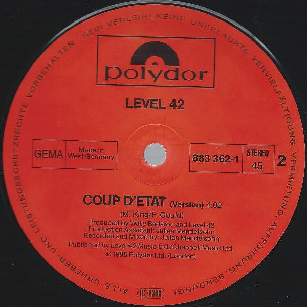 Level 42 : Something About You (Sisa Mix) (12", Maxi)