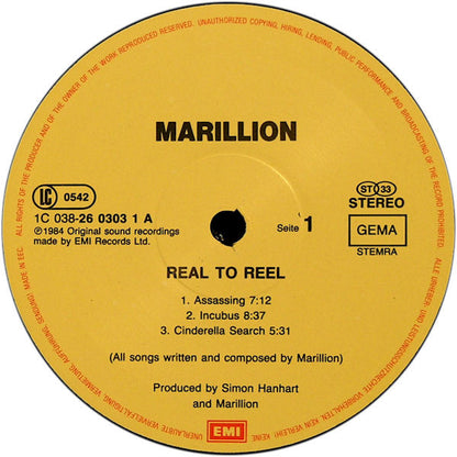 Marillion : Real To Reel (LP, Album)