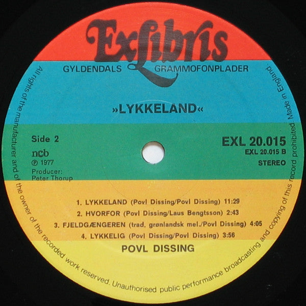 Povl Dissing : Lykkeland (LP, Album)