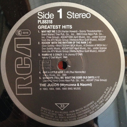 The Judds : Greatest Hits (LP, Comp)
