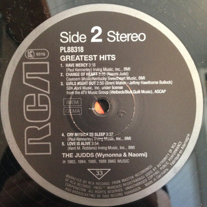 The Judds : Greatest Hits (LP, Comp)