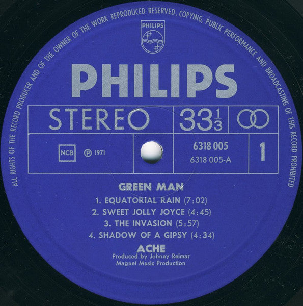 Ache (2) : Green Man (LP, Album)