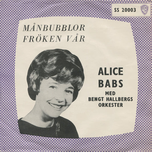 Alice Babs Med Bengt Hallbergs Orkester : Månbubblor / Fröken Vår (7")