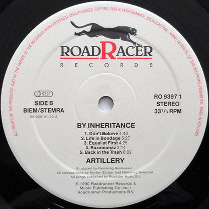 Artillery (2) : By Inheritance (LP, Album)
