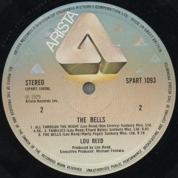 Lou Reed : The Bells (LP, Album)