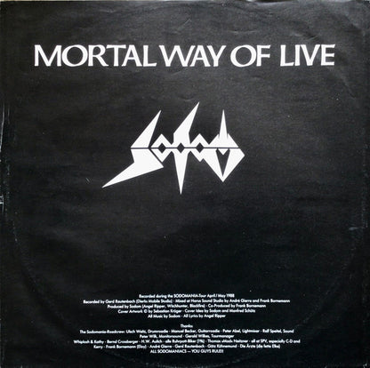 Sodom : Mortal Way Of Live (2xLP, Album)