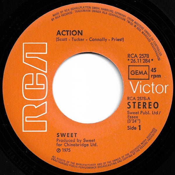 The Sweet : Action (7", Single)