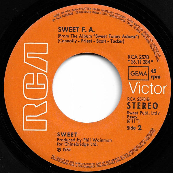 The Sweet : Action (7", Single)
