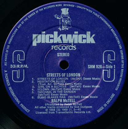 Ralph McTell : Streets Of London (LP, Comp, RE)