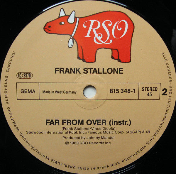 Frank Stallone : Far From Over (Club Mix) (12", Maxi)