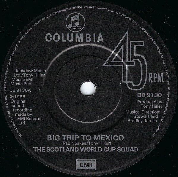 Scotland World Cup Squad : Big Trip To Mexico / Carry The Hopes Of Scotland (7", Single)