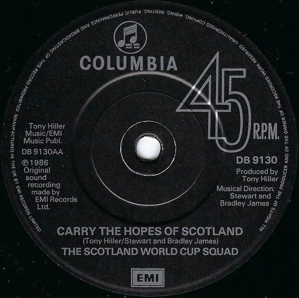 Scotland World Cup Squad : Big Trip To Mexico / Carry The Hopes Of Scotland (7", Single)