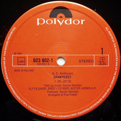 Gunnar Geertsen, Ulf Pilgaard, Birgit Lystager, Buster Larsen : H. C. Andersen's Grantræet (LP, Album)