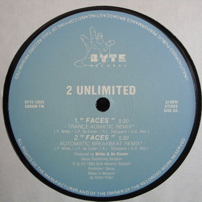 2 Unlimited : Faces (12")