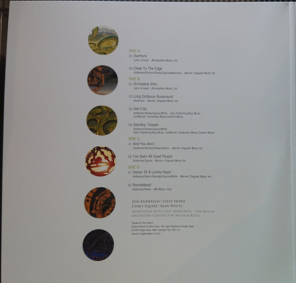 Yes : Symphonic Live (2xLP, RE, 180 + CD, Album + Ltd, Num)