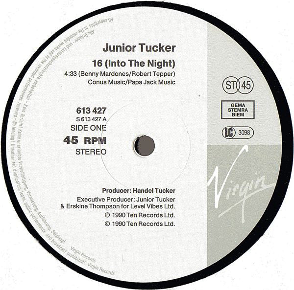 Junior Tucker : 16 (Into The Night) (12")