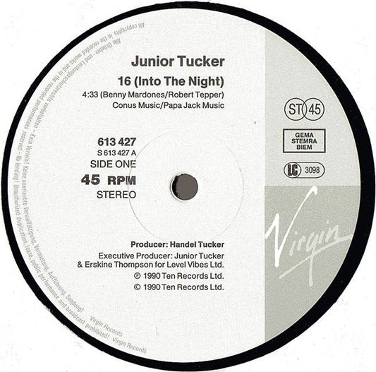 Junior Tucker : 16 (Into The Night) (12")