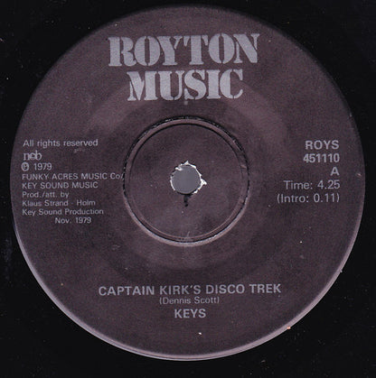 Keys (7) : Captain Kirk's Disco Trek (7", RP)
