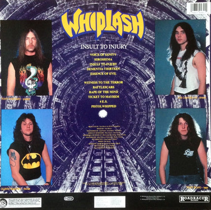 Whiplash (5) : Insult To Injury (LP, Album)