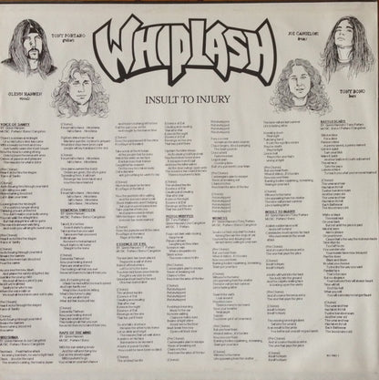 Whiplash (5) : Insult To Injury (LP, Album)