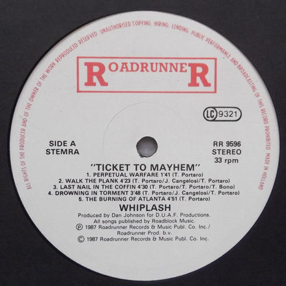 Whiplash (5) : Ticket To Mayhem (LP, Album)