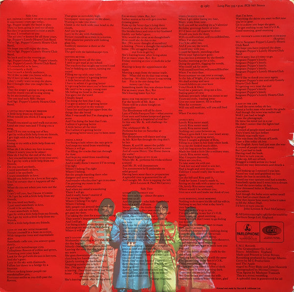 The Beatles : Sgt. Pepper's Lonely Hearts Club Band (LP, Album)