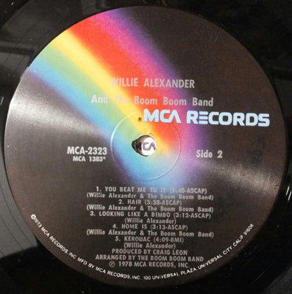 Willie Alexander And The Boom Boom Band* : Willie Alexander And The Boom Boom Band (LP, Album, Glo)