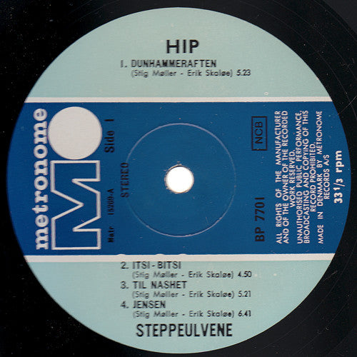 Steppeulvene : Hip (LP, Album, RE)